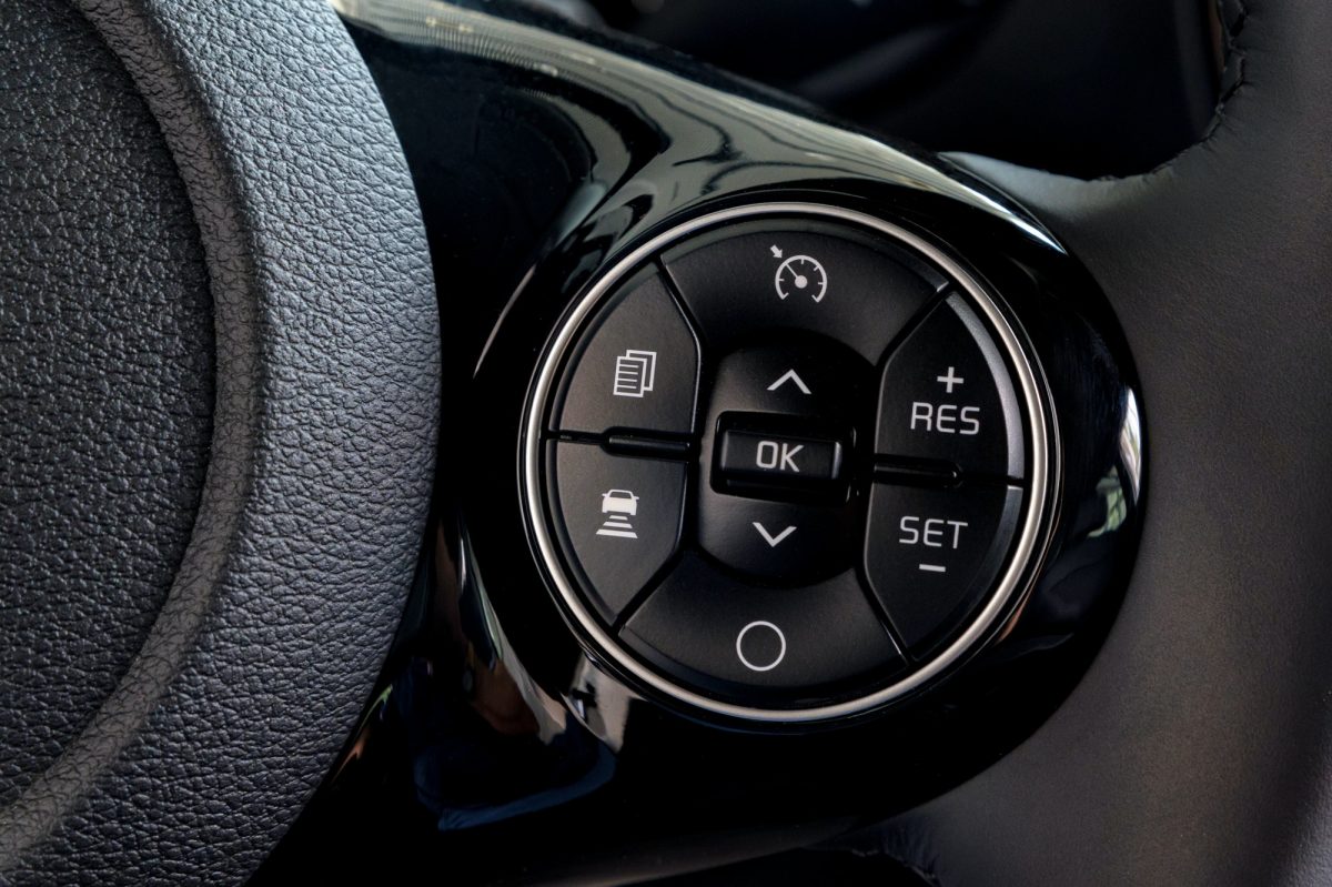 Cruise control unit in the new car close