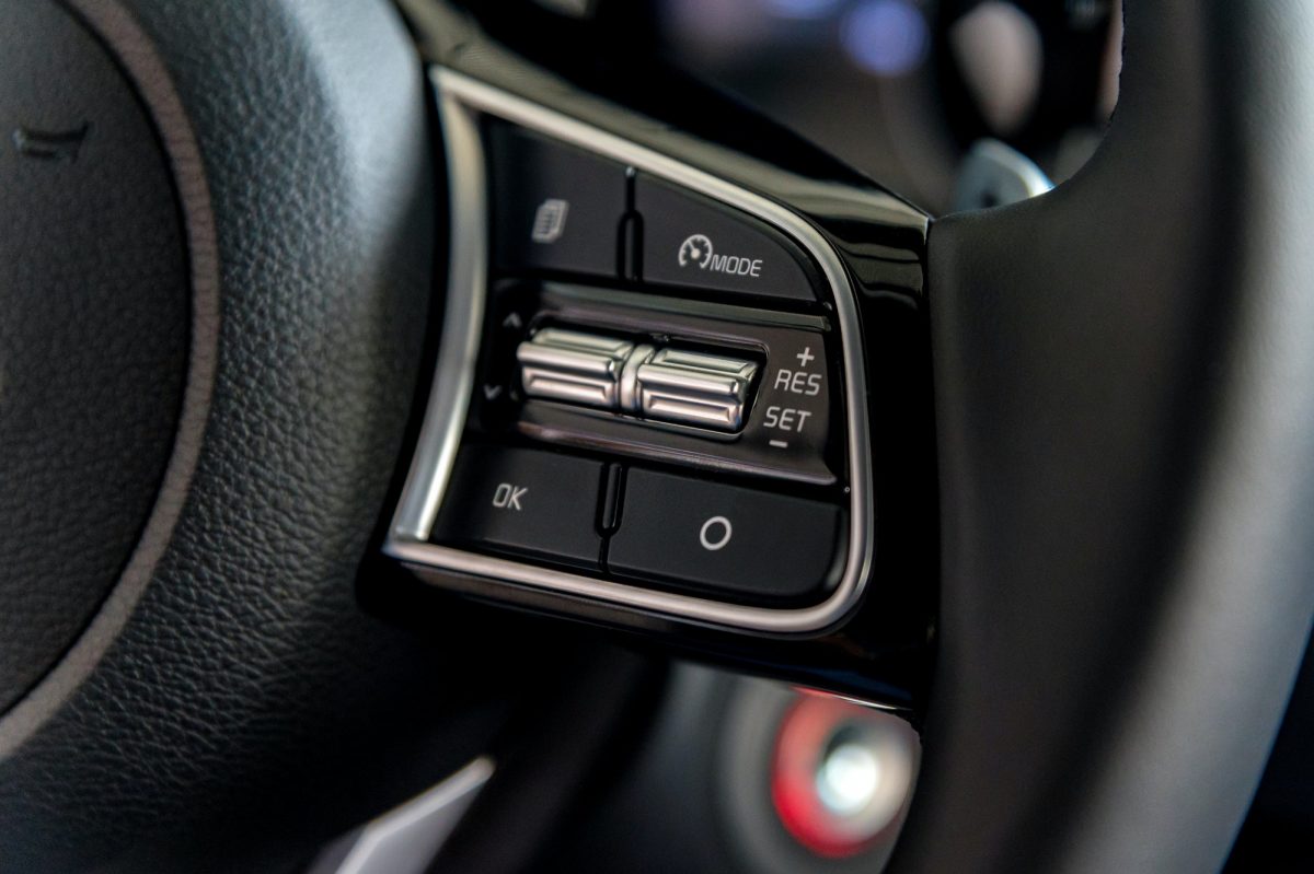 Cruise control unit in the new car close
